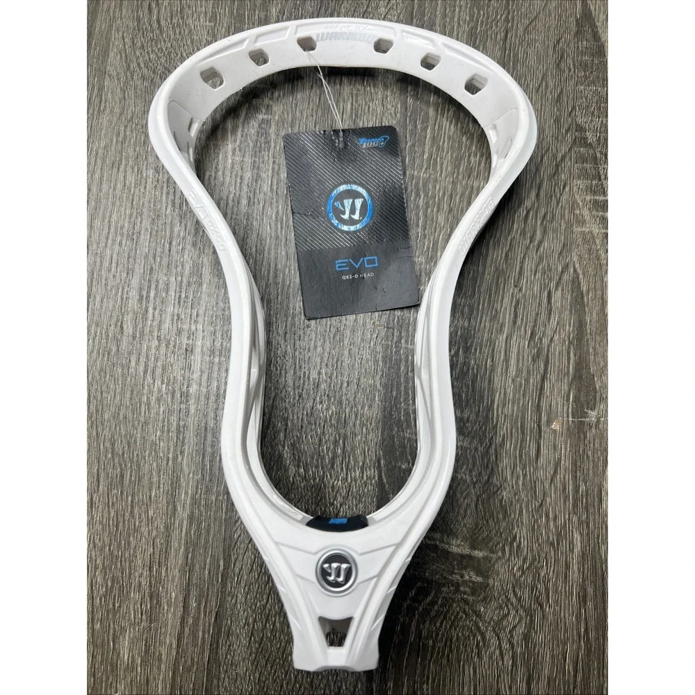 New! Warrior EVO QX2-O Unstrung Offense Lacrosse Head White Plastic NWT